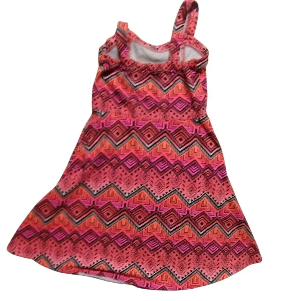 Justice Girls Pink‎ Geometric Sleeveless Dress Size 10 Summer